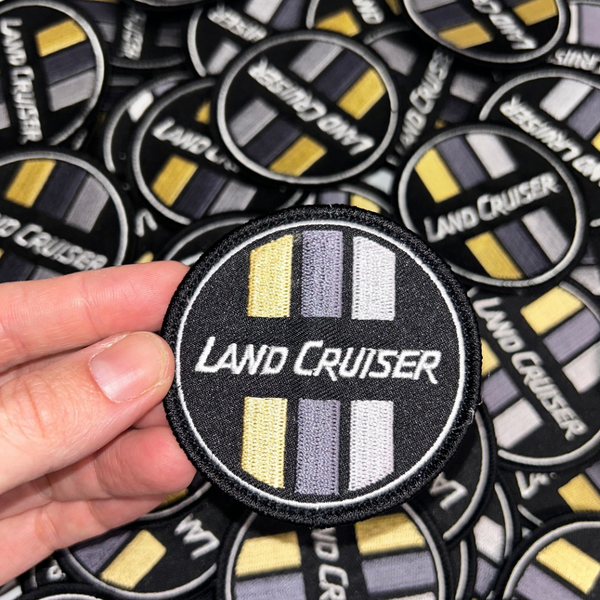 landcruiser patch - landcruiser logo patch tri stripe - 70 series landcruiser accessories