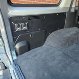 cargo area replacement panel - 12v accessories panel installed -  76 series accessories