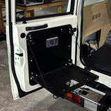 Small Barn Door Table - Drop Down Table - 76 series landcruiser - troopy setup - open handle