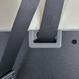 cargo area replacement panels - seatbelt view - Troopy - 78 series landcruiser