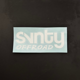 SVNTY OFFROAD White Logo Vinyl Decal