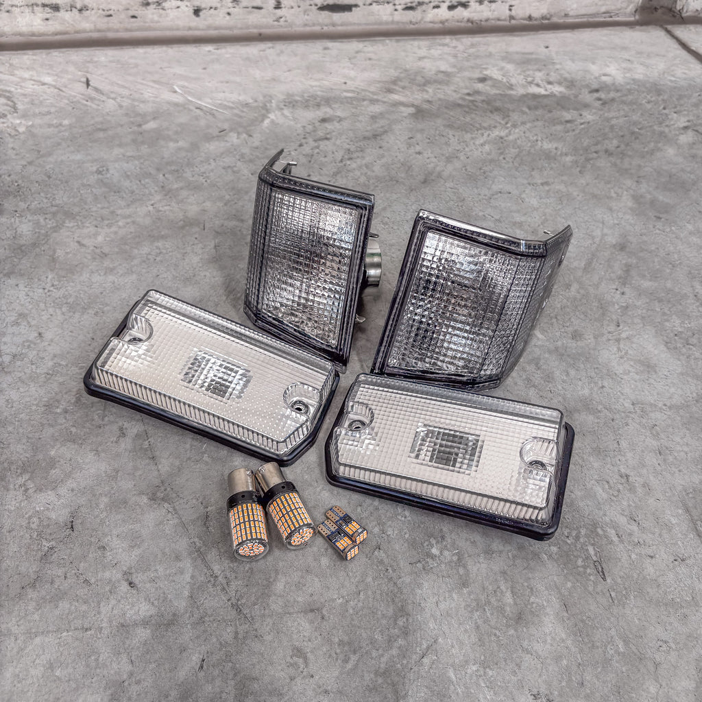 Clear Front Corner & Side Indicator Lenses for Facelift 70 Series LandCruiser