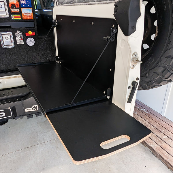 Barn Door Table with extension for landcruiser 76 series and 78 series LandCruiser