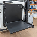 Small Barn Door Table - Drop Down Table - 76 series landcruiser - front open