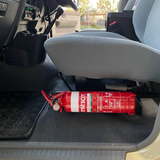 fire extinguisher mount -  70 series landcruiser accessories - passenger installed - 79 series accessories