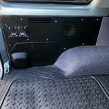 cargo area replacement panel - 12v accessories panel - 76 series landcruiser wagon - front on