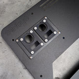 cargo area replacement panel - 12v accessories panel - close up - 76 series landcruiser wagon