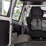 cargo area replacement panel - 12v accessories panel - 76 series landcruiser wagon installed view